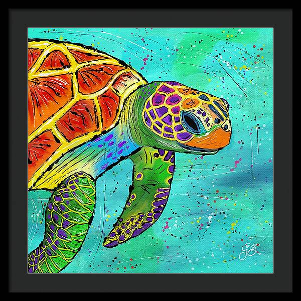 Sea Turtle Celebration - Framed Print