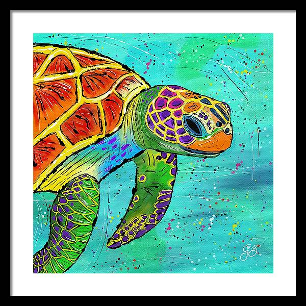 Sea Turtle Celebration - Framed Print