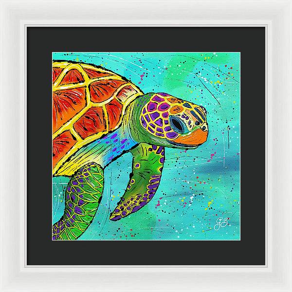 Sea Turtle Celebration - Framed Print