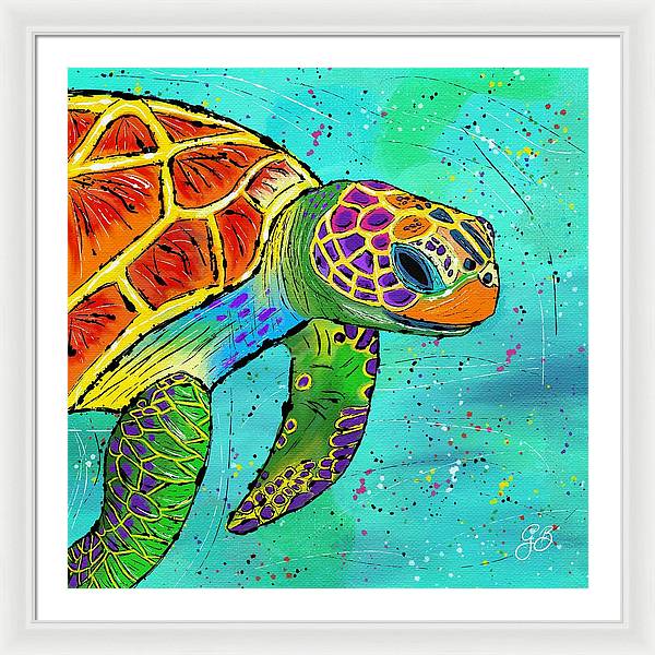 Sea Turtle Celebration - Framed Print