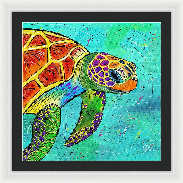 Sea Turtle Celebration - Framed Print