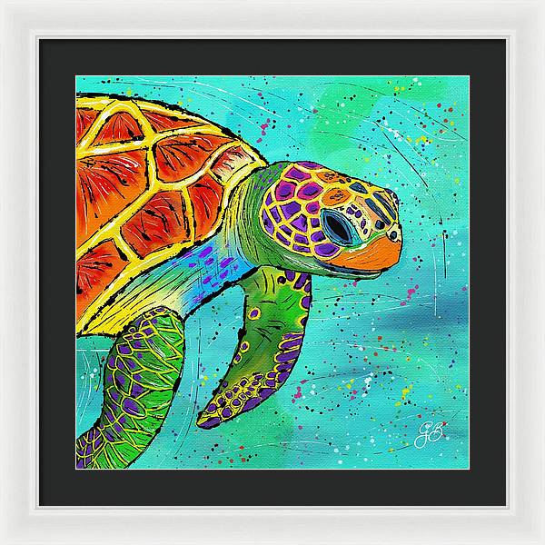 Sea Turtle Celebration - Framed Print