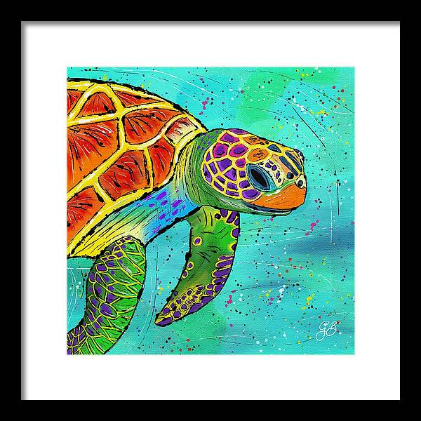 Sea Turtle Celebration - Framed Print