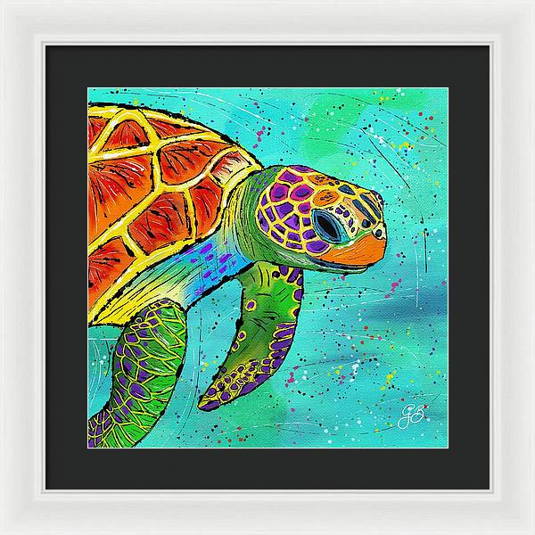 Sea Turtle Celebration - Framed Print