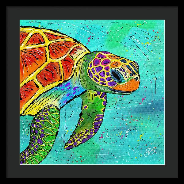 Sea Turtle Celebration - Framed Print