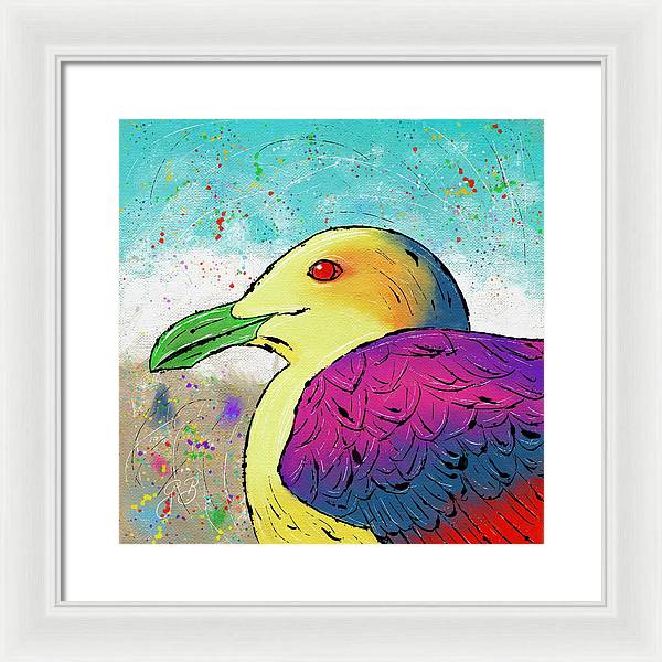 Seagull Celebration - Framed Print