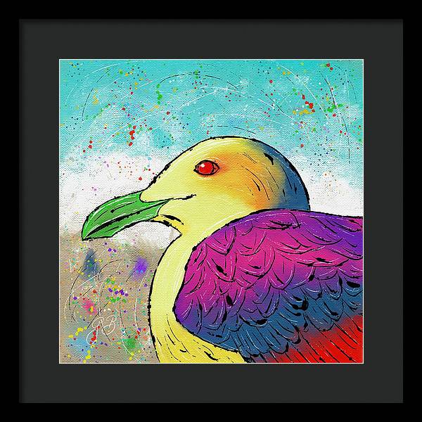 Seagull Celebration - Framed Print