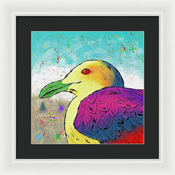 Seagull Celebration - Framed Print