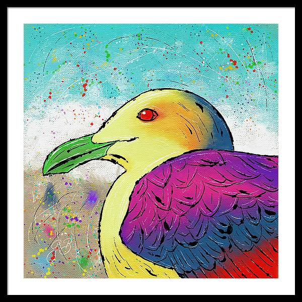 Seagull Celebration - Framed Print