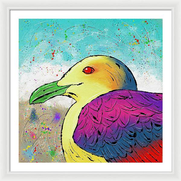 Seagull Celebration - Framed Print