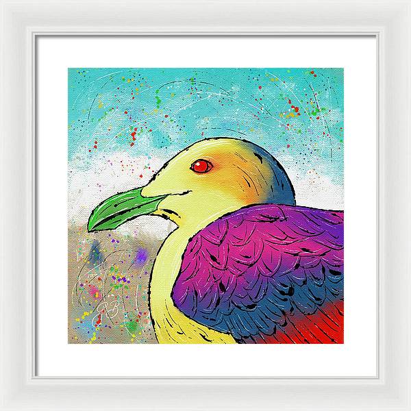 Seagull Celebration - Framed Print