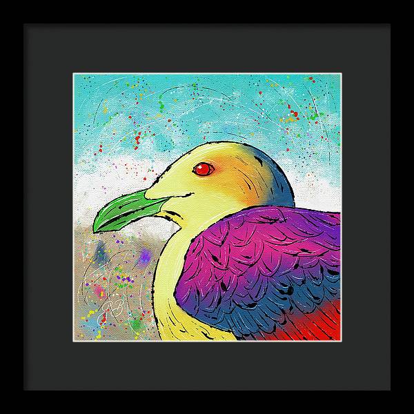 Seagull Celebration - Framed Print