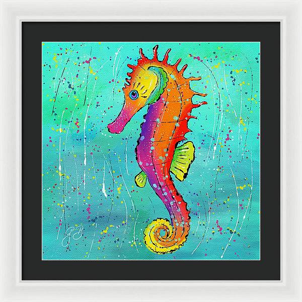 Seahorse Celebration - Framed Print