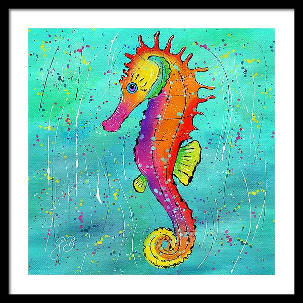 Seahorse Celebration - Framed Print