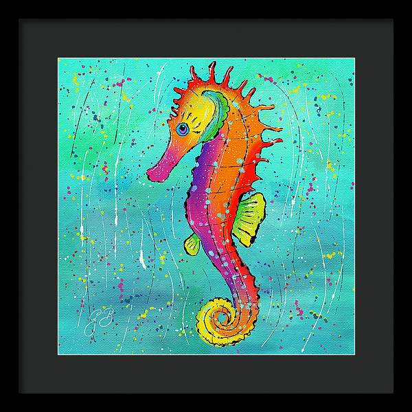 Seahorse Celebration - Framed Print