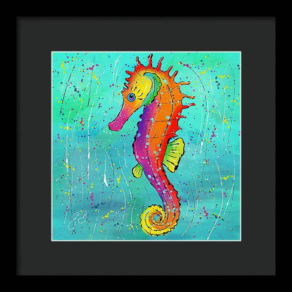 Seahorse Celebration - Framed Print