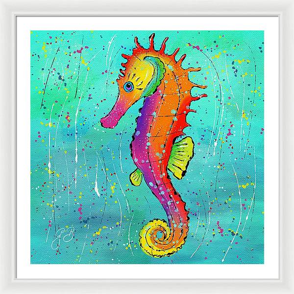 Seahorse Celebration - Framed Print