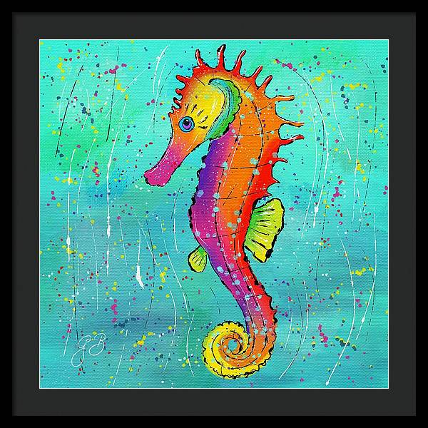 Seahorse Celebration - Framed Print