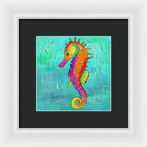 Seahorse Celebration - Framed Print