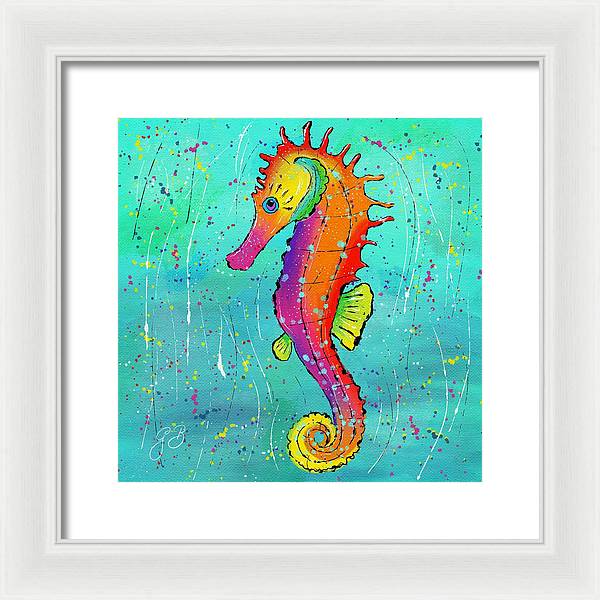 Seahorse Celebration - Framed Print