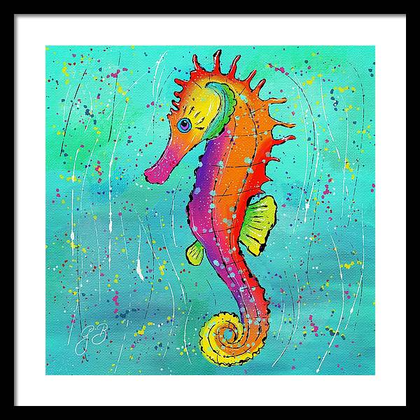 Seahorse Celebration - Framed Print