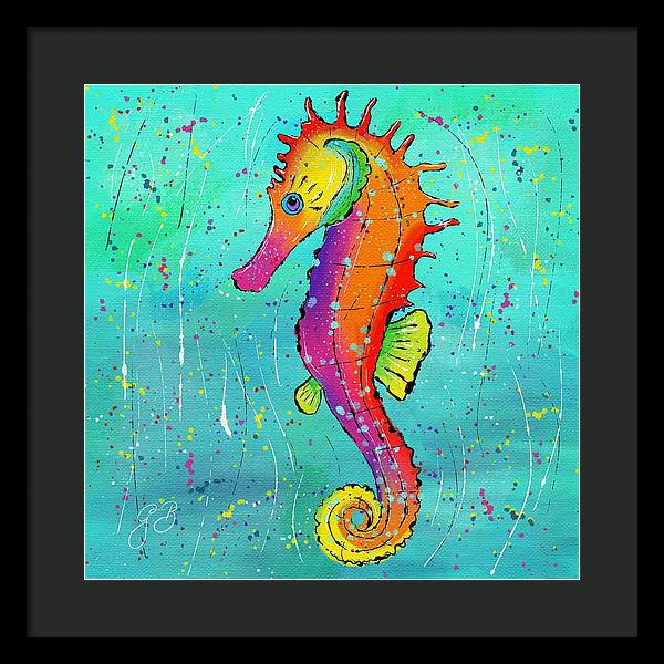 Seahorse Celebration - Framed Print