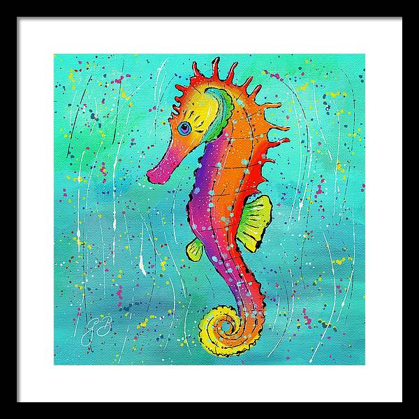 Seahorse Celebration - Framed Print