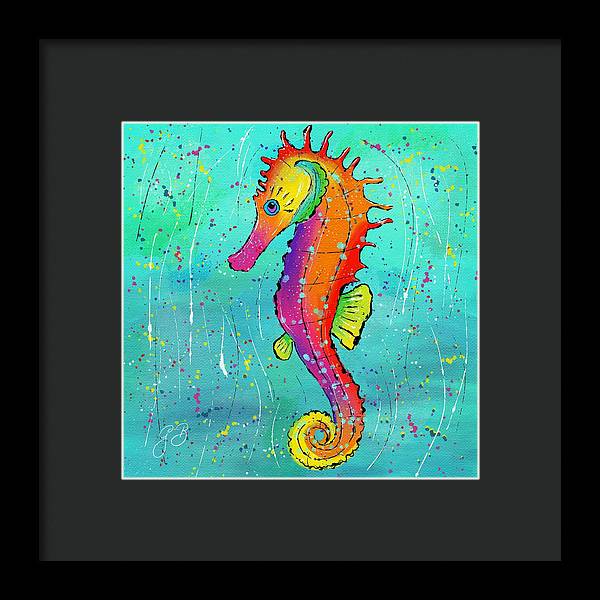 Seahorse Celebration - Framed Print