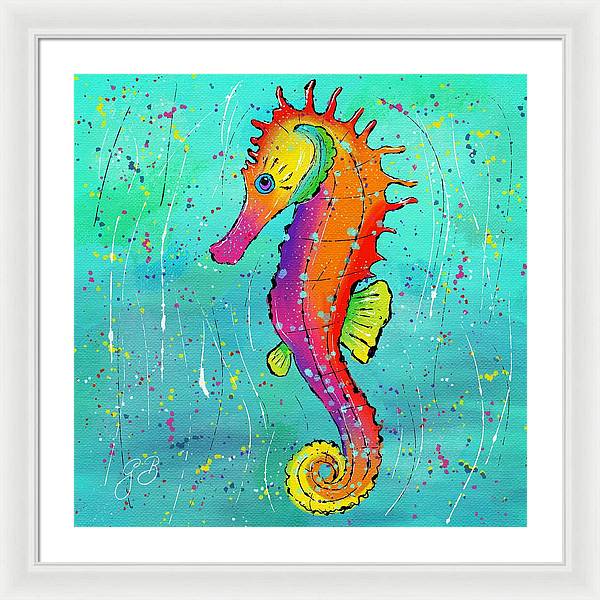 Seahorse Celebration - Framed Print