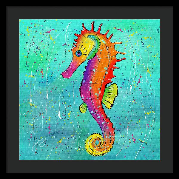 Seahorse Celebration - Framed Print