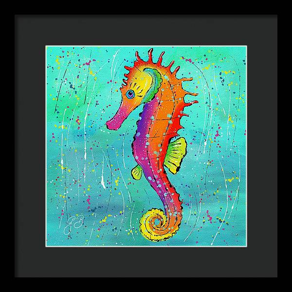 Seahorse Celebration - Framed Print