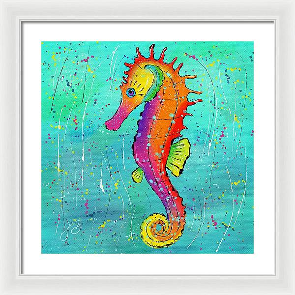 Seahorse Celebration - Framed Print