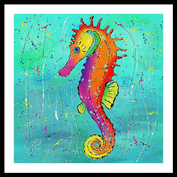 Seahorse Celebration - Framed Print