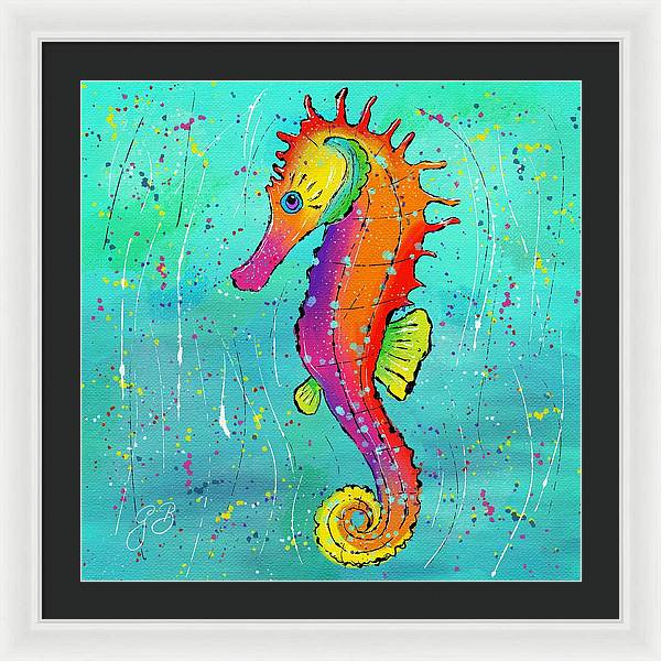 Seahorse Celebration - Framed Print