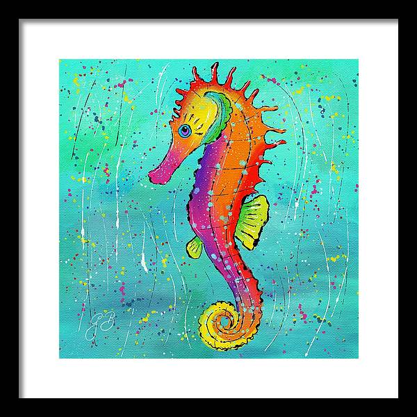 Seahorse Celebration - Framed Print