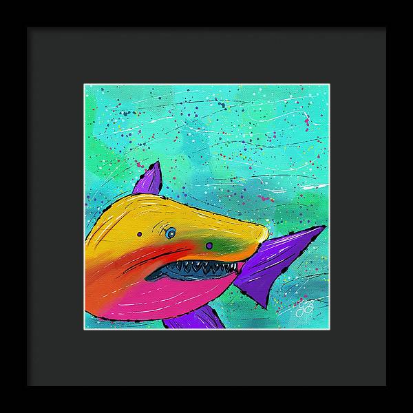 Shark Celebration - Framed Print