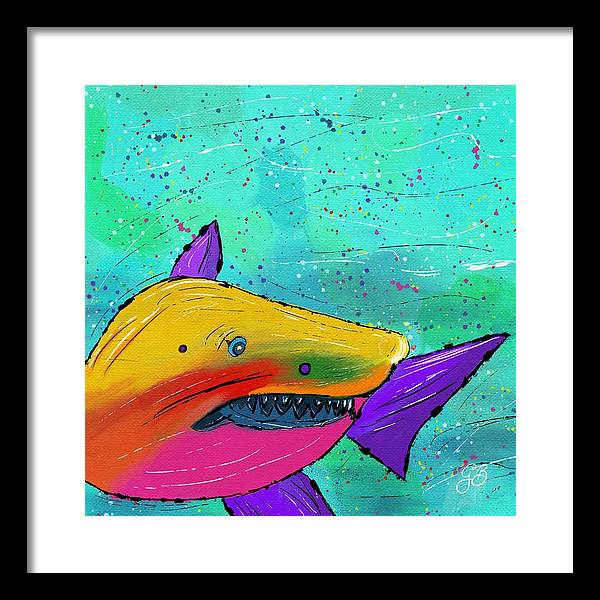 Shark Celebration - Framed Print