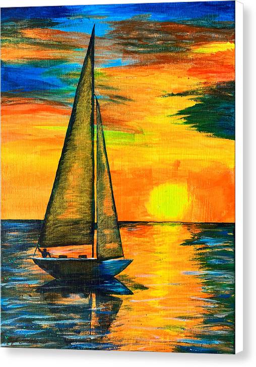 Sunset Sail - Canvas Print