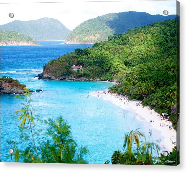 Trunk Bay on St. John - Acrylic Print